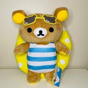 NWT SAN-X Rilakkuma Plushie from the Summer Beach Collection